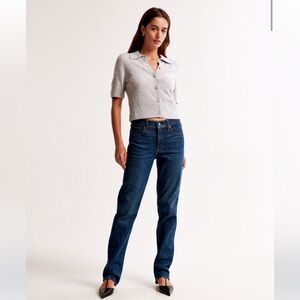 Abercrombie & Fitch | Mid Rise Straight Jean | 26 SHORT | NWT